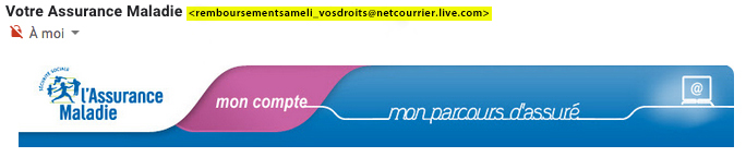 Mail frauduleux : soyez très attentifs !