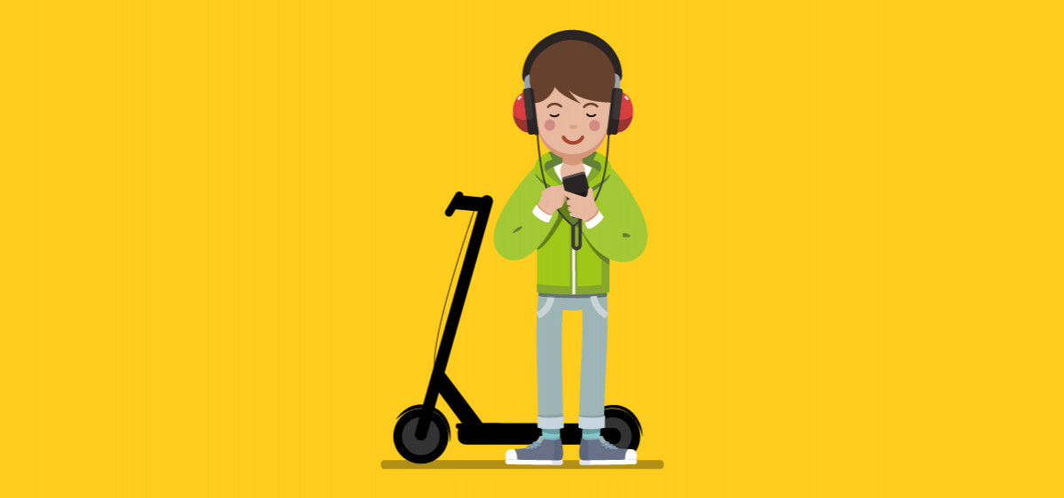 Casque audio et oreillettes interdits en voiture, à vélo, en deux-roues… Et en trottinette !